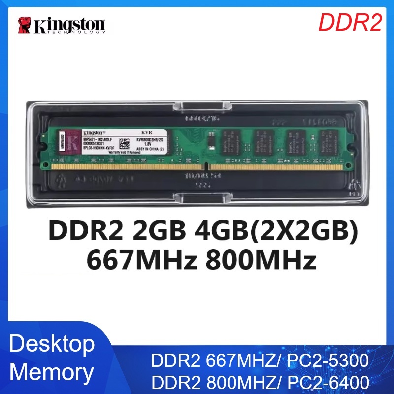 Ddr2 Ram - Kingston Memoria Ram Kit Desktop-Speicher DDR2