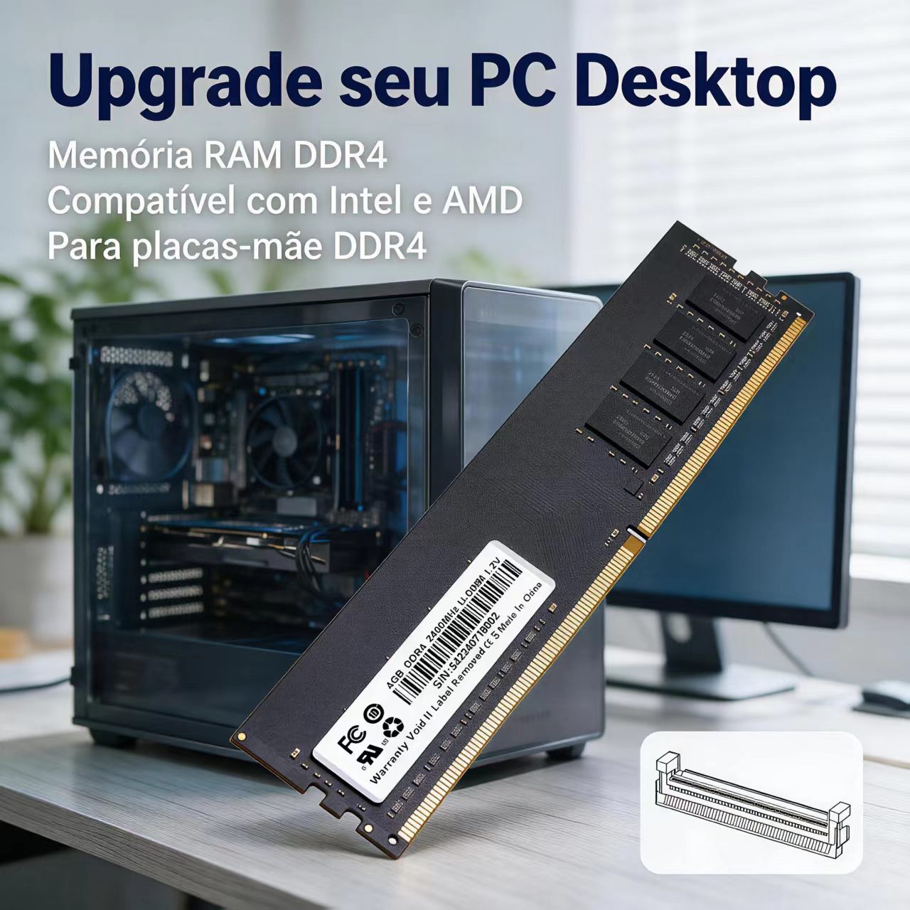 DDR4 RAM 4GB 8GB 2400MHz Deskt – Server Memory Ddr4 Bewertung und Preis