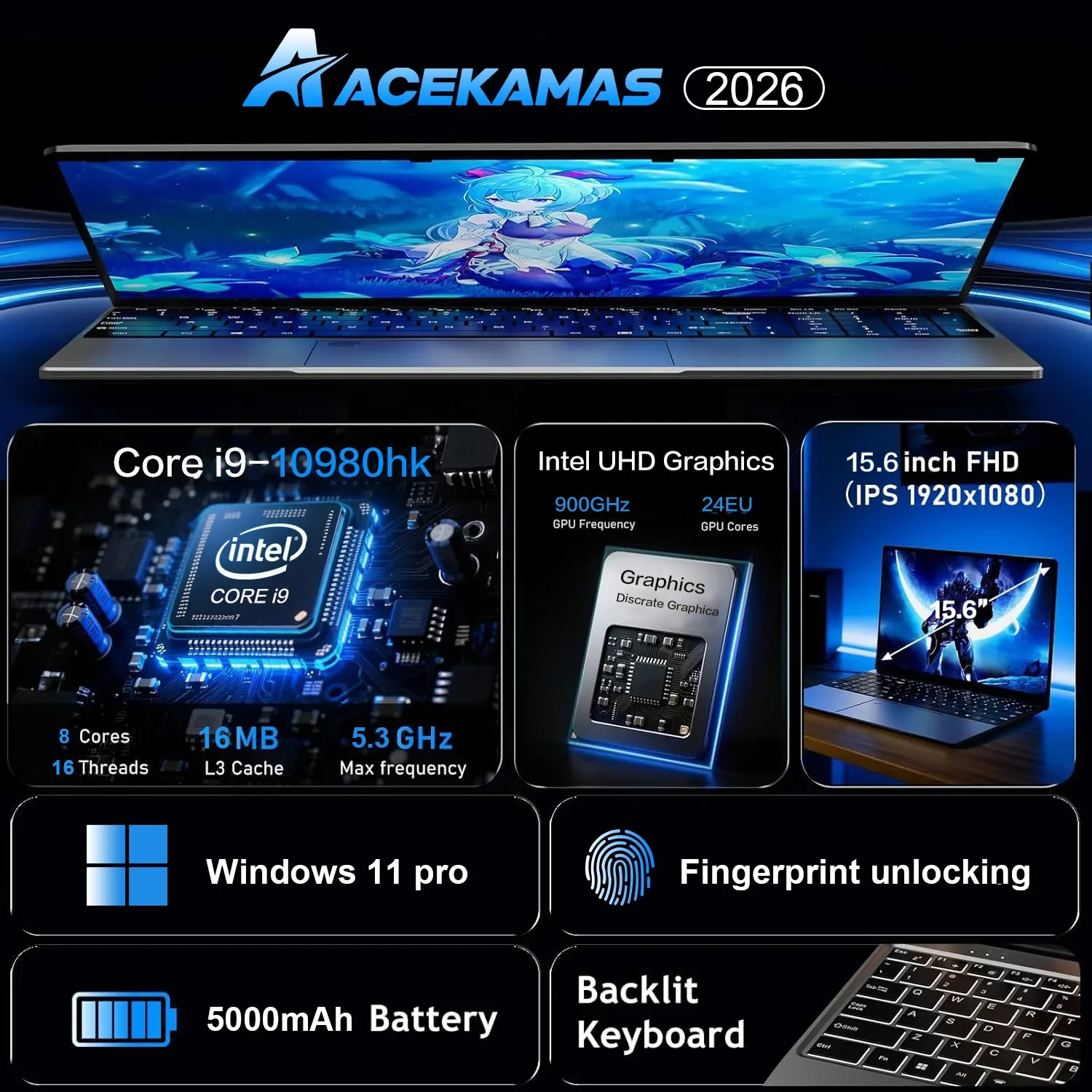 15,6-Zoll-tragbarer Laptop Int – Ddr4 Laptop Ram Bewertung und Preis