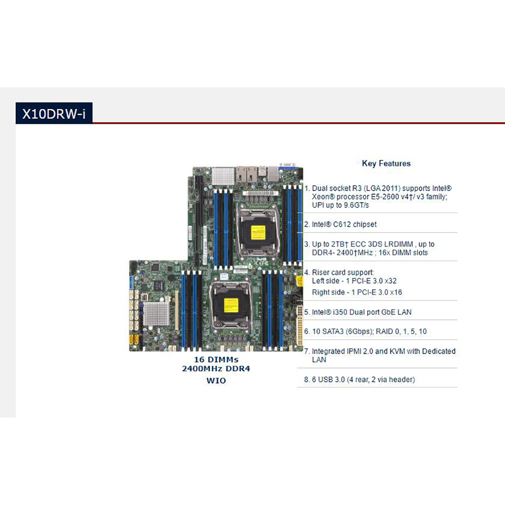 Board C612 2011 E5-2600 16 DIM – Ddr4 2400Mhz Bewertung und Preis