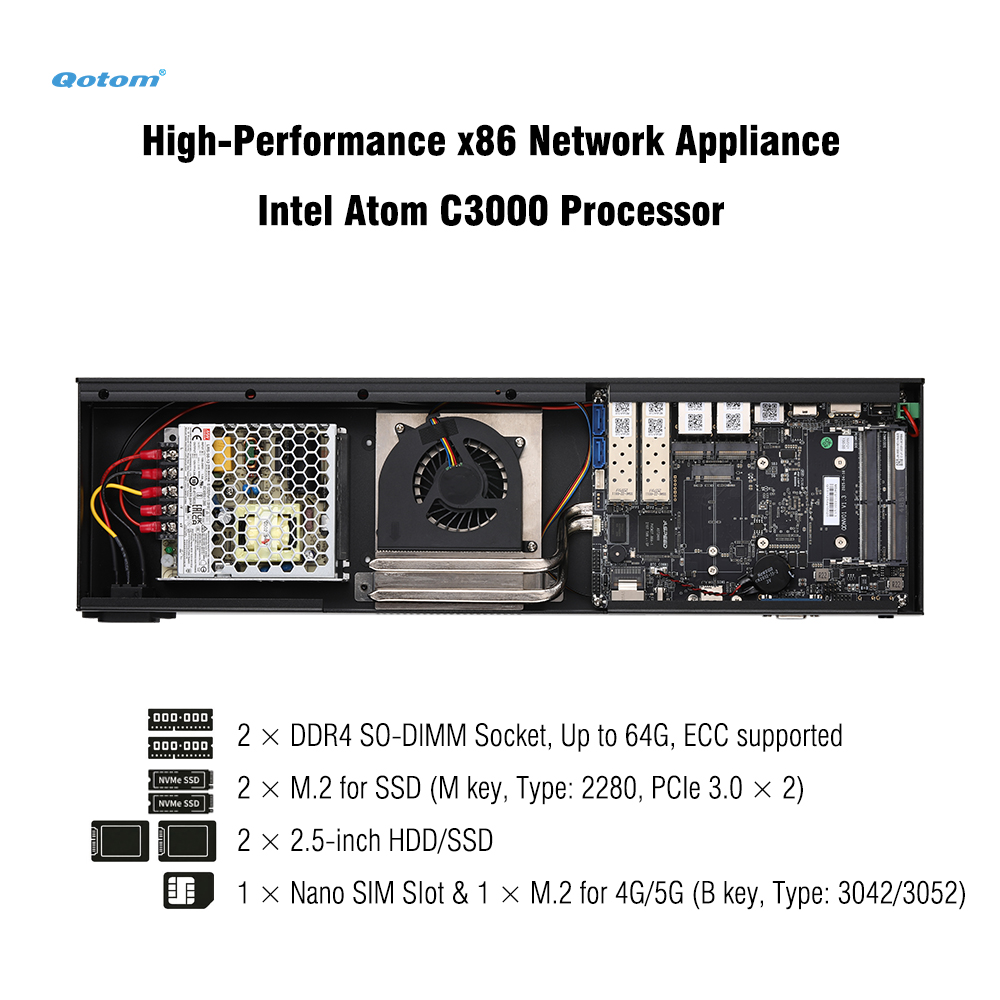 Q20300G9 1U Rack - Atom C3000  – Ddr4 Desktop Ram Bewertung und Preis